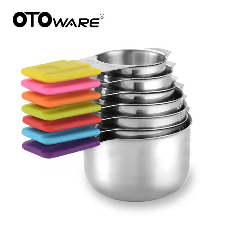 CLEARANCE SALE Wholesale Measuring Cups 7 Pcs Measuring Cups Stainless Steel With Magnetic Handle