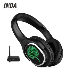 China Shenzhen Manufacturer Wholesale Silent Disco Headset Wireless Earphone Headphone With LED Light