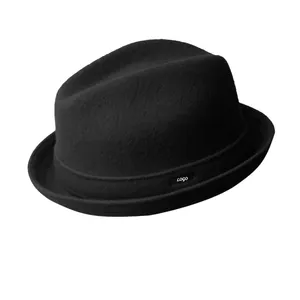 Topi Fedora Player Wol, Topi Fedora Jazz Felt, Topi Fedora Felt Fedora Wol Lebar Klasik Grosir Topi Panama Pria Wanita