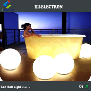 10 ~ 80 cm a prueba de agua flotante bola de color cambiante LLEVÓ luces de Navidad decorativos - Product Image 6