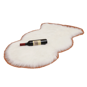 Hình Vuông Tinh Khiết Trắng Da Cừu Hộ Gia Đình Faux Fur Rug - Product Image 3