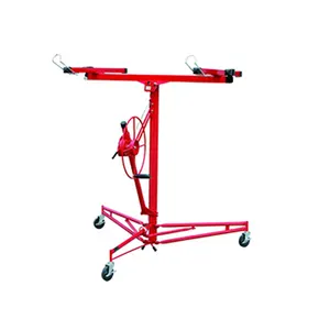 Professional Frame Steel Panel Lifting Equipment 4 Inch PP Wheel Drywall Panel Lift Hoist