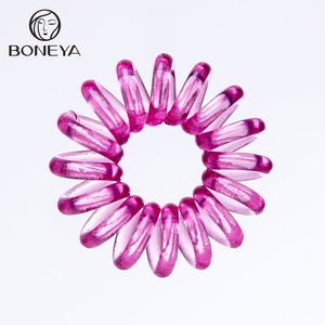 Colores mezclados resorte <span class=keywords><strong>espiral</strong></span> de plástico claro amplia banda de <span class=keywords><strong>goma</strong></span> occidental accesorios del <span class=keywords><strong>pelo</strong></span> de las muchachas - Product Image 1