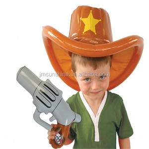 Chapeau <span class=keywords><strong>de</strong></span> cow-boy éducatif pour enfants <span class=keywords><strong>de</strong></span> taille personnalisée et <span class=keywords><strong>pistolet</strong></span> jouet gonflable produit amusant pour apprendre et jouer - Product Image 3