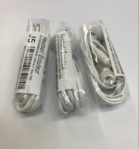 3.5mm 원래 S6 핸즈프리 110cm 이어폰 유선 Handfree 헤드폰 이어폰 Earpieces 이어폰 마이크 삼성