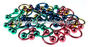 2015 nuevo estilo anodizado en cautividad piercing joyería de color plateado cbr - Product Image 2
