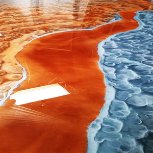 <strong>Shopping</strong> Mall High Gloss Pure 3D Metallic <strong>Epoxy</strong> Resin <strong>Floor</strong> <strong>Coating</strong> - Product Image 1
