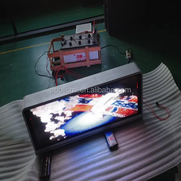 AD taxi top led display, double side led taxi display, P2.5/P3/P5 taxi display teken