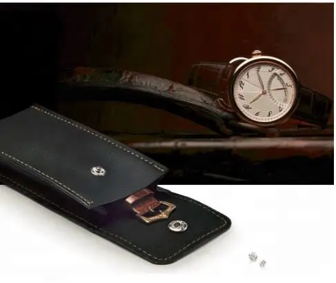 Bestverkopende Lederen Horlogekast Armband Tas Tas Reishorloge Koffer Voor Heren