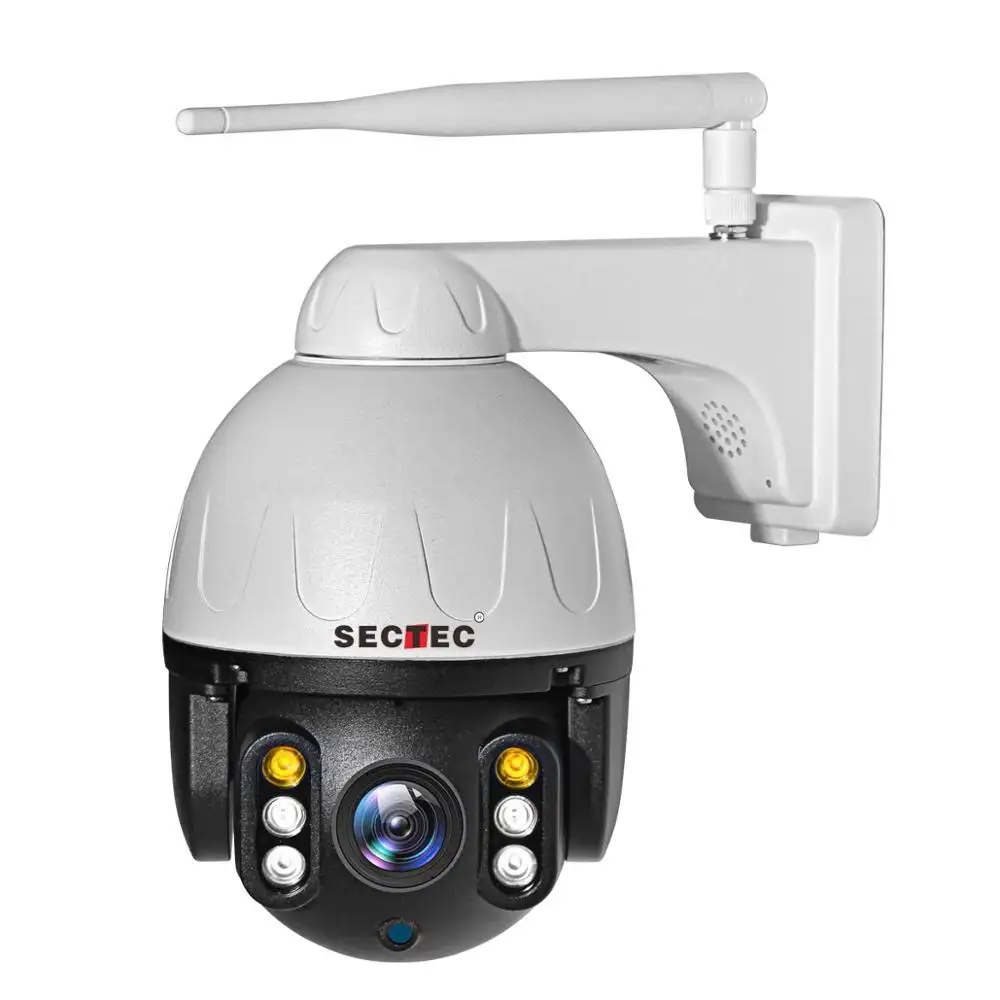 Sectec HD 1080P 2.4G Wifi Security Camera System Wireless High Speed Dome IP67 Waterproof Auto Tracking Full HD PTZ Camera