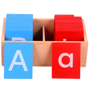 Planche de l'alphabet en <span class=keywords><strong>bois</strong></span>, outil pédagogique sensoriel Montessori, <span class=keywords><strong>papier</strong></span> de verre, pour enfants en bas âge - Product Image 4