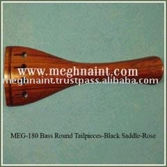 Cordier rond pour basse avec selle noire en palissandre, modèle MEG-180, finition polie, durable - Product Image 1