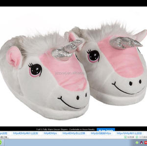 Nuove donne ragazze novità personaggio 3D <span class=keywords><strong>peluche</strong></span> unicorno animale pantofole signore carino animale pantofole <span class=keywords><strong>peluche</strong></span> animale anatra pantofole - Product Image 3