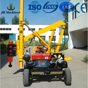 Hydraulic excavator mounted multifunction pile driver and extractor