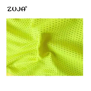 ZUJA Warp Dệt Kim EN471 Polyester Mùa Hè Huỳnh Quang Lưới Vest Vải