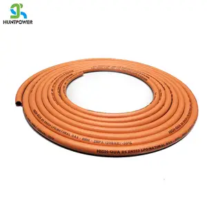 Hose For Propane Gas Fiber Braid Reinforcement 300psi Rubber LPG Natural Gas Hose Propane Hose For Industrial Or Family Use