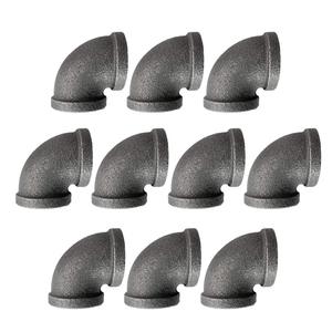 <span class=keywords><strong>1</strong></span>/<span class=keywords><strong>2</strong></span> "đen dễ uốn gang Ống khuỷu tay 90 độ cho Tự làm ống đồ nội thất - Product Image 2