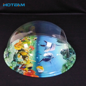 ウォールマウント小さな丸いアクリルプラスチック水槽水族館 - Product Image 3