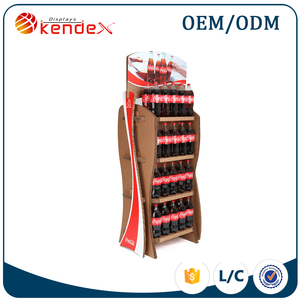 Cardboard <strong>Drink</strong> Display <strong>Shelf</strong> for Supermarket Promotion of COCA - Product Image 1