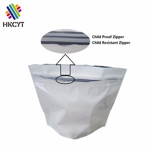 Bolsas de aluminio antiolores para niños, bolsas de aluminio con agarre blanco a prueba de olores, mylar - Product Image 2