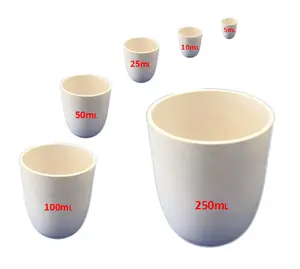 50 ml Classe A 99.8% di allumina/corindone/crogiolo in ceramica per il laboratorio