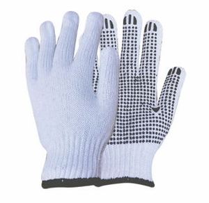 Punteada PVC algodón Guantes de trabajo/guantes de algodon con puntos Guantes de trabajo