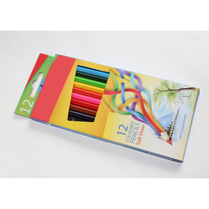 Set di 12 Pastelli a <span class=keywords><strong>Cera</strong></span> Classici in Paraffina <span class=keywords><strong>con</strong></span> Stampa Personalizzata dalla Fabbrica di Cancelleria Cinese - Product Image 2