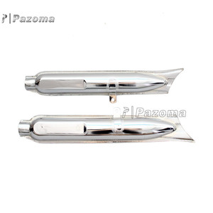 Tubos de Escape de Motocicleta, Silenciadores de Cola de Pez Cromados para BMW K750 M1 M72 R71 R12 <span class=keywords><strong>Dnepr</strong></span> MT12 URAL - Product Image 3