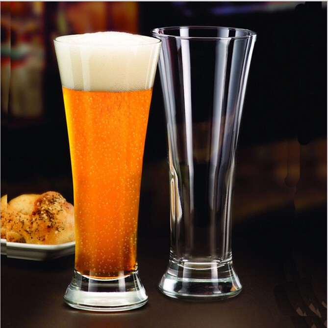 Transparent Tall Beer Glass Pilsner Glasses Drinking Cup Provide OEM/ODM Glass Cup