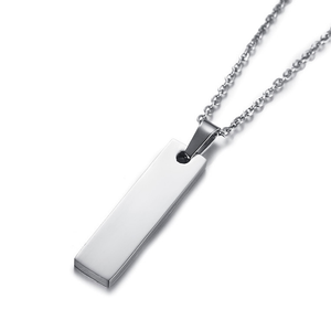 <span class=keywords><strong>Collana</strong></span> lunga barra di colore oro argento di alta qualità per le donne su misura barra vuota incisa qualsiasi <span class=keywords><strong>nome</strong></span> lettere <span class=keywords><strong>collana</strong></span> personalizzata - Product Image 3