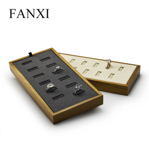 FANXI di Fascia Alta Self-design di Gioielli Personalizzati Display Realizzato Da Legno Massello Gioielli Utilizzato Per Dell'anello Del Pendente Della Collana - Product Image 6