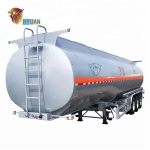 HYUAN 3 eje 45000 litros cisterna de aceite de 40 a 45 CBM tanque de combustible Semi remolque para la venta