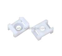 Nouveau Matériel En Nylon Câble cravate titulaire blanc/noir en plastique supports HC-8