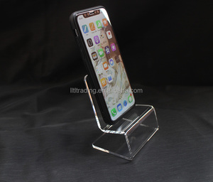 Bãi biển hình dạng ghế <span class=keywords><strong>acrylic</strong></span> điện thoại di động hiển thị stand rõ ràng uốn điện thoại di động đứng tùy chỉnh điện thoại chủ thích hợp cho <span class=keywords><strong>iphone</strong></span> - Product Image 1