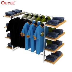 Garment Shop <strong>Used</strong> Counter Furniture Metal Brass Gondola <strong>Display</strong> Shelf <strong>Clothing</strong> <strong>Rack</strong> for <strong>Retail</strong> Store - Product Image 4