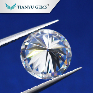 Wuzhou al por mayor diamante 1ct 6.5mm D/EF/GH/<span class=keywords><strong>IJ</strong></span> claro Bélgica corte moissanite diamante sintético precio - Product Image 4