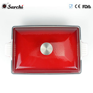 Casseroles en fonte émaillé, 13 pouces, ustensile de cuisine pour soupe, casserole ronde - Product Image 4