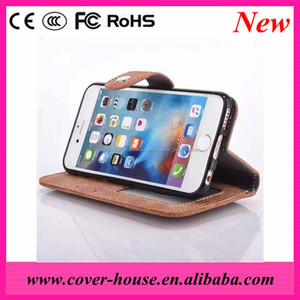 2016 Date Conception Rétro Givré Flip Housse En Cuir avec carte de Crédit Slots pour <span class=keywords><strong>l</strong></span>'iphone 6 6 S - Product Image 3