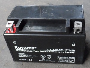Batterie de démarrage de moto Koyama Excellent 12V <span class=keywords><strong>7Ah</strong></span> sans entretien <span class=keywords><strong>YTX7A</strong></span>-<span class=keywords><strong>BS</strong></span>-MF - Product Image 3