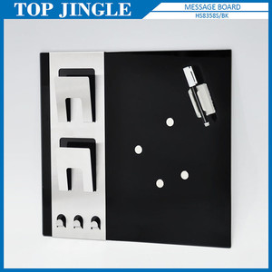 Tableaux mémo en verre noir en acier inoxydable - Product Image 2