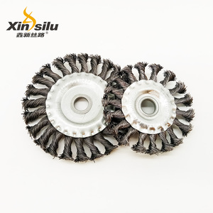 125X22mm fil d'acier torsadé roue brosse navire élimination de la rouille joint de soudure polissage tuyau détartrage meuleuse d'angle outils - Product Image 5