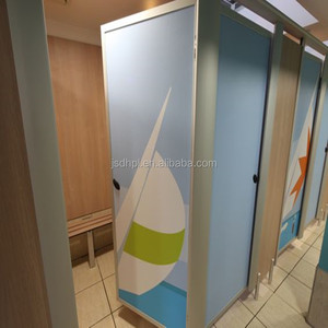 Trẻ em sử dụng giấy kraft <span class=keywords><strong>HPL</strong></span> phân vùng nhà vệ sinh nhỏ gọn cho trường học thiết kế hiện đại phân vùng phòng tắm nhỏ gọn - Product Image 4