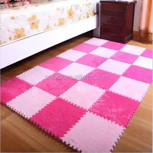 Tikar Puzzle Bulu Busa/Karpet Lantai Anak/Tikar Karpet Musim Dingin Hangat Matras Merangkak Bayi