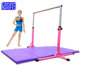Gymnastik stange für Kinder Höhen verstellbare Gymnastik-Horizontal stange mit Scale Training Kip Bar für zu Hause
