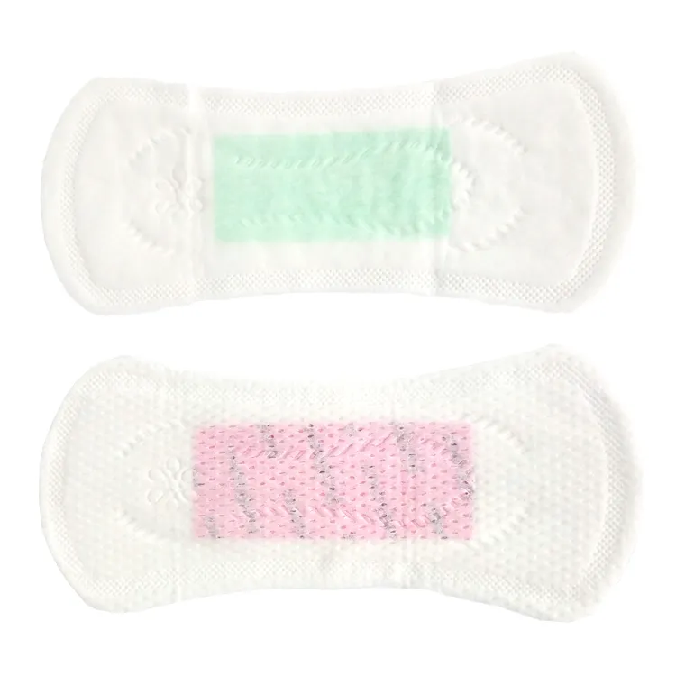 Women disposable cotton panty liner with customized brand on sale herbal panty liner With Flavor panty liner allergic reaction
