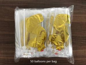 5 pouces Vente Chaude Mini Taille 0 À <span class=keywords><strong>9</strong></span> Numéro Argent Or Feuille Ballon Pour La Décoration De Gâteau - Product Image 5