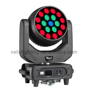 Vello LED RGBW 40W high power zoom pixel moving head (XP900 3 rings dot matrix moving wash )