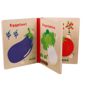 Jouet éducatif pour enfants, livre <span class=keywords><strong>en</strong></span> <span class=keywords><strong>bois</strong></span> d'apprentissage préscolaire, puzzle de reconnaissance, livre de puzzle <span class=keywords><strong>en</strong></span> <span class=keywords><strong>bois</strong></span> - Product Image 2