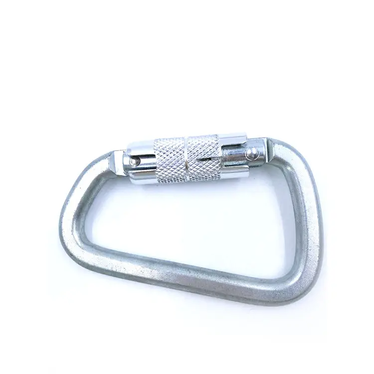 BT-2443 ฮาร์ดแวร์ยึด D ประเภท Carabiner สายรัดเหล็กตะขอสแน็ปพร้อมล็อค