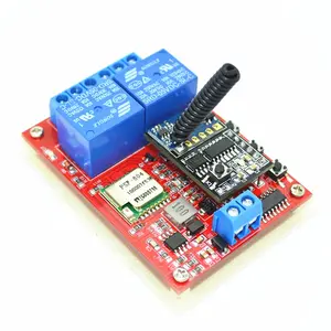 2 Way 24V RF Smart WiFi Switch Relay Module Control by Phone On Android and IOS 433mhz rf module for Home